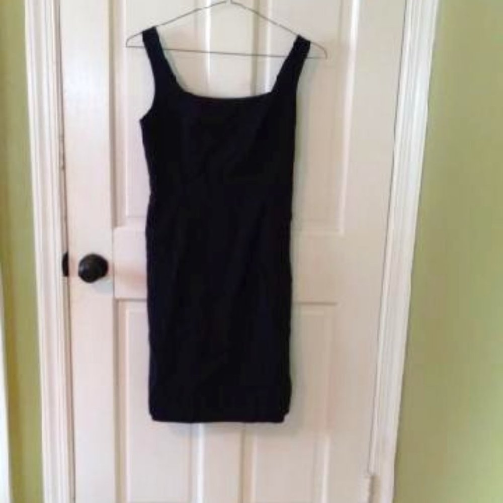 Navy Wool Magashoni Cocktail Dress